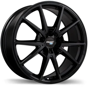 Fast Wheels – EV02 – Black – 17″x6.5″ 38mm – All weather Wheels – FE02-1765-65BN+38E671